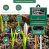 Picture of Sonkir Soil pH Meter, MS02 3-in-1 Soil Moisture/Light/pH Tester Gardening Tool Kits for Plant Care, Great for Garden, Lawn, Farm, Indoor & Outdoor Use (Green)
