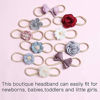 Picture of Subesty Baby Girls Nylon Elastic Headband Soft Flower Hair Band For Toddler Infant Newborn Set Of 10