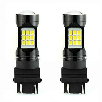 Picture of JDM ASTAR Super Bright PX Chips 3056 3156 3057 3157 4057 4157 White LED Bulbs with Projector