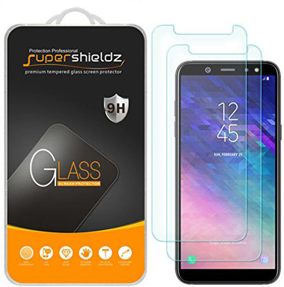 Picture of (2 Pack) Supershieldz for Samsung Galaxy A6 (2018) Tempered Glass Screen Protector, Anti Scratch, Bubble Free