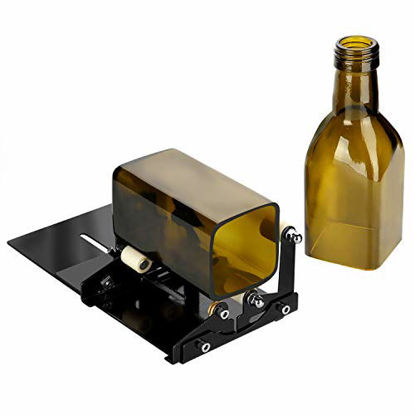 Picture of Glass Bottle Cutter, Fixm Square & Round Bottle Cutting Machine, Wine Bottles and Beer Bottles Cutter Tool with Accessories Tool KitUpgrade Version
