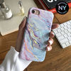Picture of Velvet Caviar Compatible with iPhone SE 2020 Case, iPhone 8 Case, iPhone 7 Case Marble for Women & Girls - Cute Protective Phone Cover (Pink Iridescent Holographic Blue)