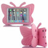 Picture of Simicoo iPad Pro 9.7 iPad 9.7 2018 2017 3D Cute Butterfly Case for Kids Light Weight EVA Stand Shockproof Rugged Heavy Duty Kids Friendly Tablet Case for iPad Pro 9.7 2018 2017 iPad 5 6 Gift (Pink)