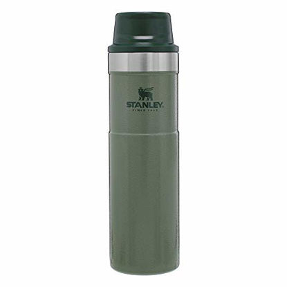 Picture of Stanley Classic Trigger Action Travel Mug 20 oz -Leak Proof + Packable Hot & Cold Thermos - Double Wall Vacuum Insulated Tumbler for Coffee, Tea & Drinks - BPA Free Stainless-Steel Travel Cup