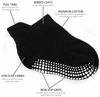 Picture of Zaples Baby Non Slip Grip Ankle Socks with Non Skid Soles for Infants Toddlers Kids Boys Girls, Black, 12-36 Months