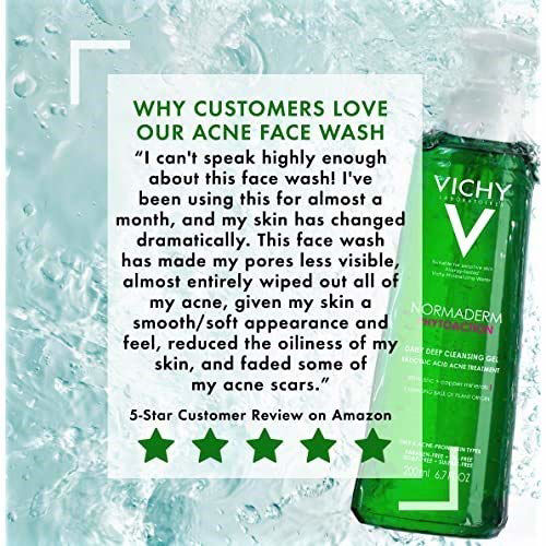 GetUSCart Vichy Normaderm Daily Acne Treatment Face Wash, Salicylic