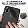Picture of Humixx Shockproof Series iPhone Xs Case/iPhone X Case, [Military Grade Drop Tested] [Upgrading Materials] Translucent Matte Case with Soft Edges, Shockproof and Anti-Drop Protection Case-Black