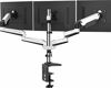 Picture of Triple Monitor Stand - Full Motion Articulating Aluminum Gas Spring Monitor Mount Fit Three 17 to 32 inch Lcd Computer Screens with Clamp, Grommet Kit