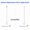 Picture of Replacement Tips Compatible with Apple Pencil 2 Gen iPad Pro Pencil - Apple Pencil iPencil Nib for iPad Apple Pencil 1 st/Pencil 2 Gen White 2 Pack