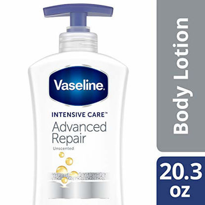 Picture of Vaseline Intensive Care Body Lotion, Advanced Repair Unscented, 20.3 oz