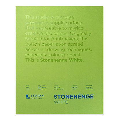 Picture of Legion Paper Stonehenge Pad , 11 by 14 inches, White, 15 Sheets