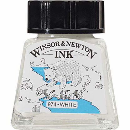 Picture of Winsor & Newton Drawing Ink Bottle, 14ml, White