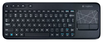 Picture of Logitech Wireless Touch Keyboard K400 with Built-In Multi-Touch Touchpad, Black, Standard Packaging