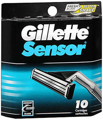 Picture of Gillette Sensor Men's Razor Blades - 10 Refills