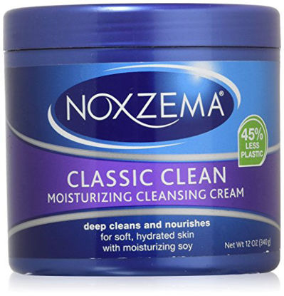 Picture of Noxzema Classic Clean Moisturizing Cleansing Cream Unisex, 12 Ounce (Pack of 2)