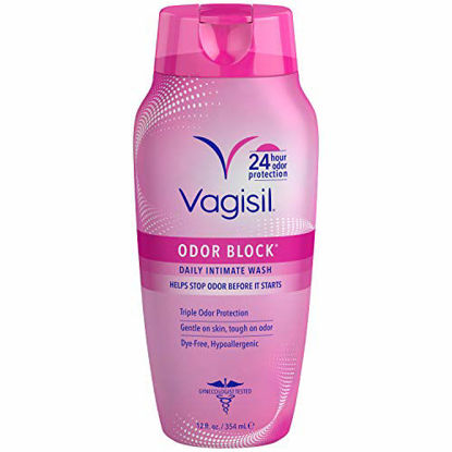 Picture of Vagisil Odor Block Daily Intimate Feminine Wash for Women, Gynecologist Tested, 12 Ounce (Packaging May Vary)