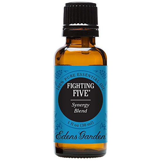 Picture of Edens Garden Fighting Five Essential Oil Synergy Blend, 100% Pure Therapeutic Grade (Aromatherapy Oils- Cold Flu & Detox), 30 ml