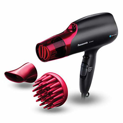Picture of Panasonic EH-NA65-K Nanoe Dryer, Professional-Quality with 3 attachments Including Quick Blow Dry Nozzle for Smooth, Shiny Hair, Pink