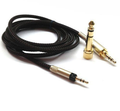 Picture of NewFantasia Replacement Audio Upgrade Cable for Sennheiser HD598 / HD558 / HD518 / HD598 Cs / HD599 / HD569 / HD579 Headphones 1.5meters/4.9feet