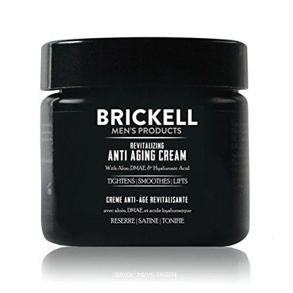 Picture of Brickell Men's Revitalizing Anti-Aging Cream For Men, Natural and Organic Anti Wrinkle Night Face Cream To Reduce Fine Lines and Wrinkles, 2 Ounce, Scented
