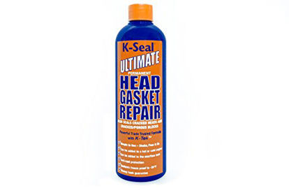 Picture of K-SEAL Ultimate Permanent Head Gasket Repair ST3501 16oz Multi-Purpose Formula Stop Leaks in the Head Gasket, Cracked/Porous Blocks, Radiator & Heater Core. A True Pour & Go, Trade Trusted Stop Leak