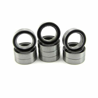 Picture of TRB RC 10x15x4mm Ball Bearings Steel ABEC 1 Rubber Seals (10)
