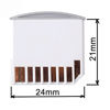 Picture of Cablecc Micro SD TF to SD Card Kit Mini Adaptor for Extra Storage Air/Pro/Retina White