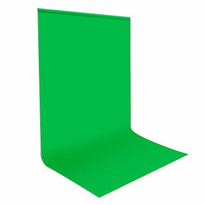 Picture of Neewer 6x9 feet/1.8x2.8 meters Photo Studio 100 Percent Pure Muslin Collapsible Backdrop Background for Photography, Video and Television (Background Only) - Green