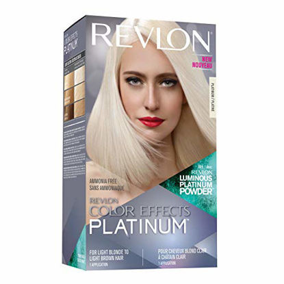 Picture of Revlon Color Effects Hair Color, Permanent Platinum Blonde Hair Dye with Nourishing Keratin & Jojoba Seed Oil, Ammonia Free
