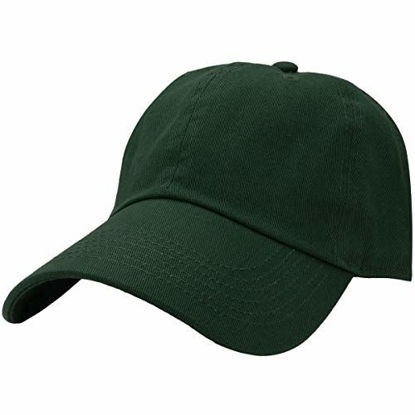 Picture of Falari Baseball Cap Hat 100% Cotton Adjustable Size Dark Green 1811