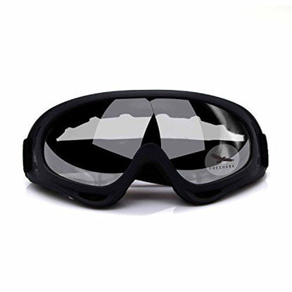 Picture of Freehawk Adjustable UV Protective Outdoor Glasses Motorcycle Goggles Dust-proof Protective Combat Goggles Sunglasses Outdoor Tactical Goggles to Prevent Particulates in Clear
