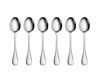 Picture of Artaste 56396 Rain 18/10 Stainless Steel Espresso Spoon (Set of 6), 4.85", Silver