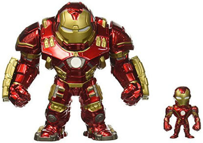 Picture of Jada Toys Marvel Avengers: Age of Ultron - 6" Hulkbuster & 2" Iron Man (M132) Metals Die-Cast Collectible Toy Figure, Red