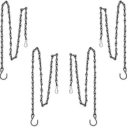Picture of Outus Hanging Chain for Hanging Bird Feeders, Birdbaths, Planters and Lanterns, 4 Pack (35 Inch, Black)