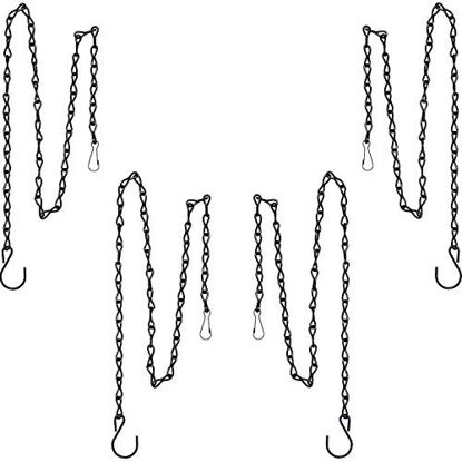 Picture of Outus Hanging Chain for Hanging Bird Feeders, Birdbaths, Planters and Lanterns, 4 Pack (35 Inch, Black)