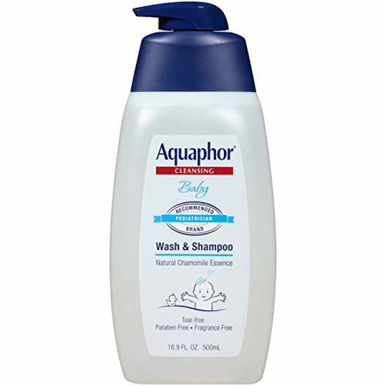 Picture of Aquaphor Baby Wash and Shampoo - Mild, Tear-free 2-in-1 Solution for Babys Sensitive Skin - 25.4 fl. oz. Pump
