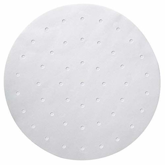 Picture of Numola 9 Inch Air Fryer Liners, 100 PCS Perforated Parchment Paper Compatible with COSORI, GoWISE USA, Instant Vortex, Ninja, Ultrean, Chefman, Innsky, Dash, Secura and More 5.3-5.8qt Air Fryers