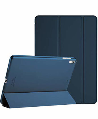 Picture of ProCase iPad Air (3rd Gen) 10.5" 2019 / iPad Pro 10.5" 2017 Case, Ultra Slim Lightweight Stand Smart Case Shell with Translucent Frosted Back Cover for Apple iPad Air (3rd Gen) 10.5" 2019 -Navy Blue