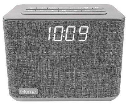 Picture of iHome iBT232 Bluetooth Dual Alarm FM Clock Radio with Speakerphone and USB Charging OPEN BOX