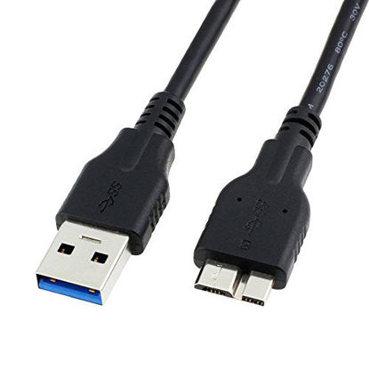 Picture of USB 3.0 Cable, QCEs USB 3.0 A Male to Micro B Cable 3.3FT Cord Compatible with WD My Passport and Elements Portable External Hard Drive, Toshiba, Seagate, Samsung Galaxy S5, Note 3