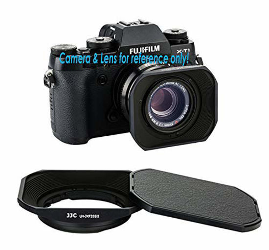 Disposable Camera Haoge LH-X35 Square Metal Lens Hood Shade For