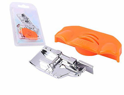 Picture of 1-4 (Quarter Inch) Quilting Sewing Machine Presser Foot with Free Magnetic Seam Guide (Instructions Included) - Fits All Singer, Brother, Babylock, Janome, Kenmore Low Shank Sewing Machines