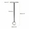 Picture of uxcell Ceiling-Mount Bracket, Wardrobe Pipe Bracket, 25mm Dia, Shower Curtain Closet Wardrobe Rod Lever Support Holder Pipe Flange Socket 2pcs(300mm Height)