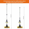 Picture of Yocada Sponge Mop Home Commercial Use Tile Floor Bathroom Garage Cleaning with Squeegee and Extendable Telescopic Long Handle 41-53 Inches Easily Dry Wringing