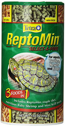 Picture of Tetra ReptoMin Select-A-Food 1.55 Ounces, For Aquatic Turtles, Newts And Frogs, Variety Pack (29253)