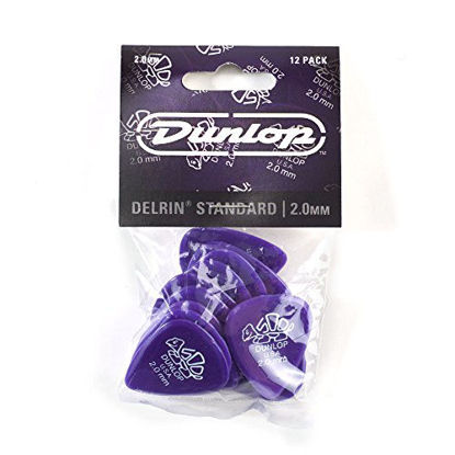 Picture of Dunlop 41P2.0 Delrin, Purple, 2.0mm, 12/Player's Pack