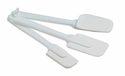 Picture of Norpro 3 Piece Plastic Spatula Set, One Size, White