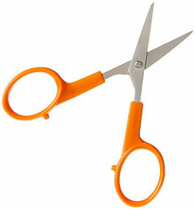 Picture of Fiskars 98087097J Curved Craft Scissors, 4 Inch, steel and orange