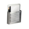 Picture of iDesign Forma Magnetic Modern Pen and Pencil Holder, Metal Writing Utensil Storage Organizer for Kitchen, Locker, Home, or Office, 2.1" x 4" x 6.25", Stainless Steel