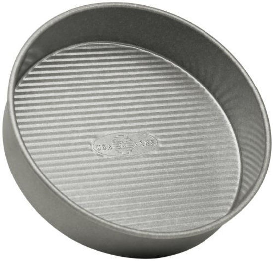 Picture of USA Pan Bakeware Round Cake Pan, 8 inch, Nonstick & Quick Release Coating, Made in the USA from Aluminized Steel